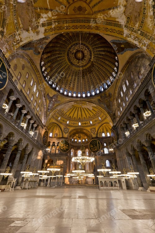Preview: Interior View Of The Hagia Sophia, Istanbul, Turkey