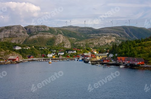 Preview: View Of Stokksund, Stoksund, Sor-Trondelag, Trondelag, Trondheim, Norway