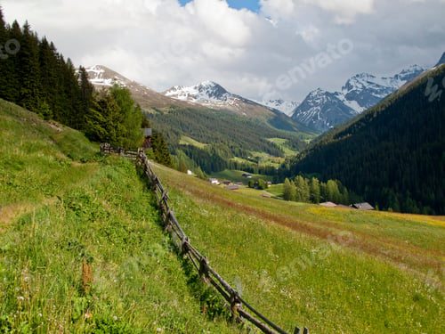 Preview: View To Sertigtal, Davos Grisons, Switzerland