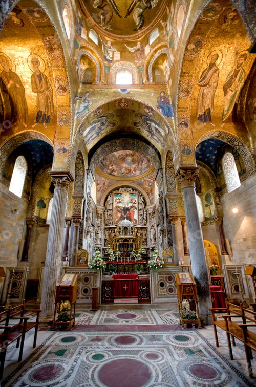 Preview: Ornate Interior Of Church, Chiesa Della Martorana, La Martorana, Santa Maria Dell'Ammiraglio