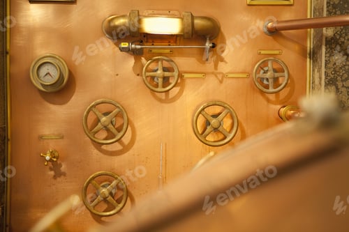 Preview: Fittings On Wall Of Brewery In Traunstein, Bavaria, Germany