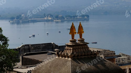Preview: View From City Palace To The City Of Udaipur, Rajasthan, India, South Asia