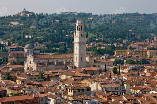 Preview: View Over Verona With Verona Cathedral, Verona, Veneto, Italy