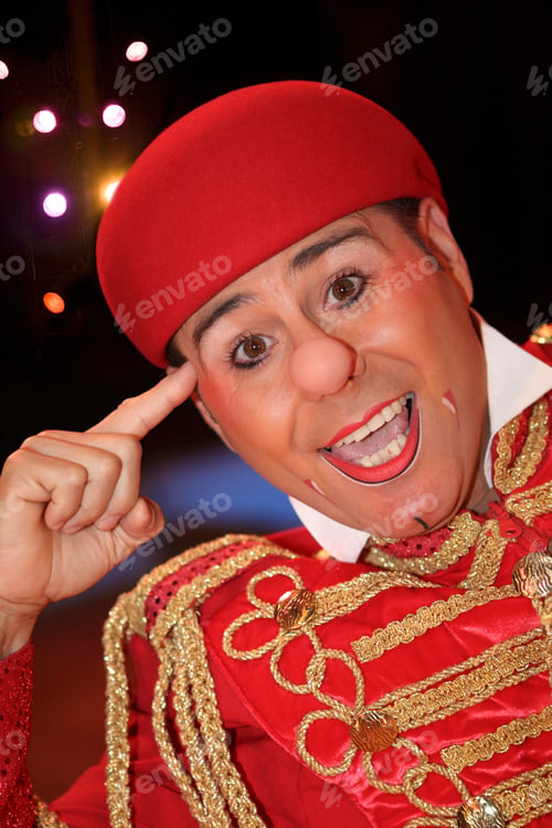 Preview: Man Dressed As Circus Clown