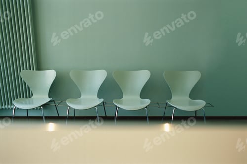 Preview: Detail View Of Four Chairs Against A Wall