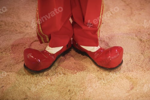 Preview: Close Up Of Circus Clown’S Shoes