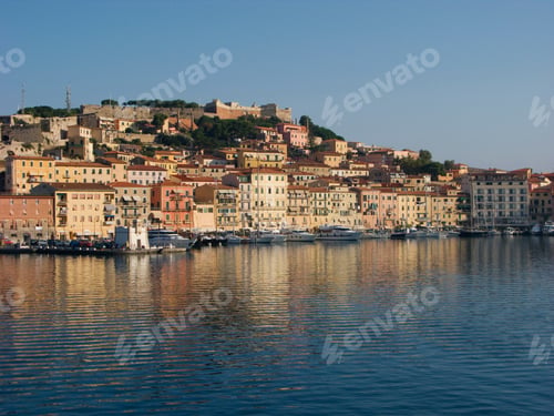 Preview: View To Forte Falcone, Portoferraio, Island Of Elba, Province Of Livorno, Tuscany, Italy
