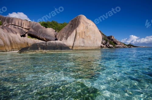 Preview: Granite Formations At Anse Source D'Argent, La Digue Island, Seychelles