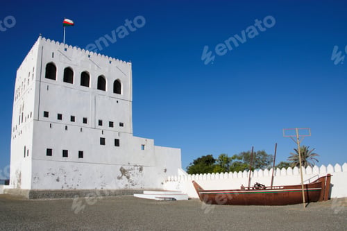 Preview: Inner Courtyard Of White Sohar Fort, Sohar, Al Batinah Region, Oman