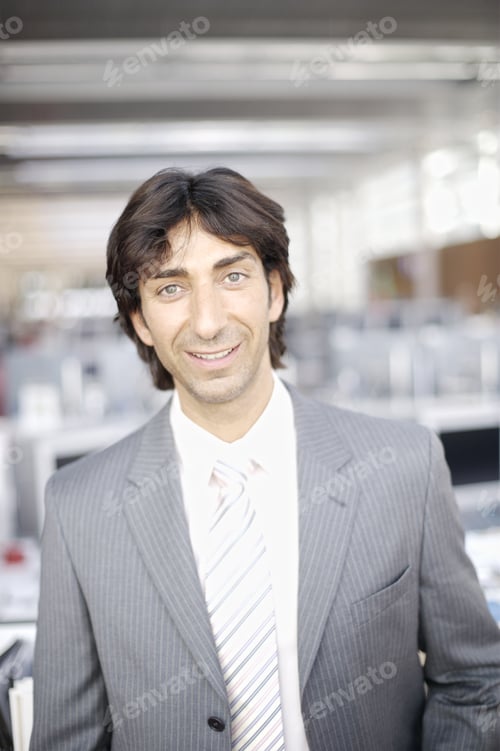 Preview: Close Up Of Businessman Smiling In Office