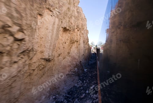 Preview: Train On The Railroad Line Between Creel And Posada Barrancas, Chihuahua, Mexico