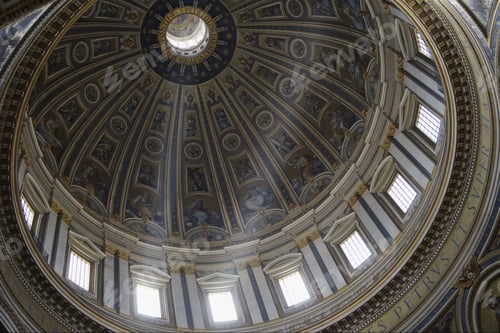 Preview: Interior View Of Dome In Saint Peters Basilica, Rome, Italy