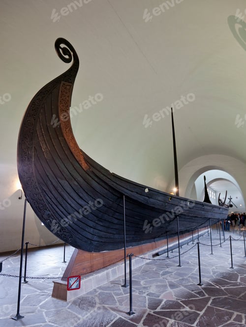 Preview: The Oseberg Ship Inside The Viking Ship Museum, Oslo, Norway