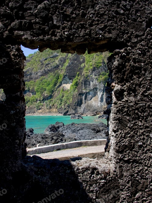 Preview: View Through A Window Of Ruin Of Sultan'S Palace Of Moroni, Grand Comore Island, Ngazidja, Comores