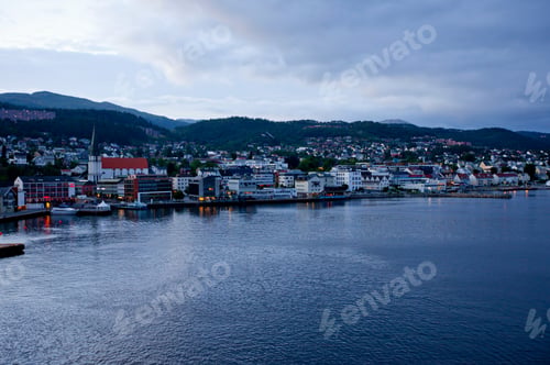 Preview: View To Molde At Evening, More Og Romsdal, Romsdalsfjord, Norway