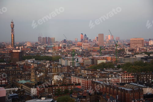 Preview: London Skyline In Evening, Great Britain