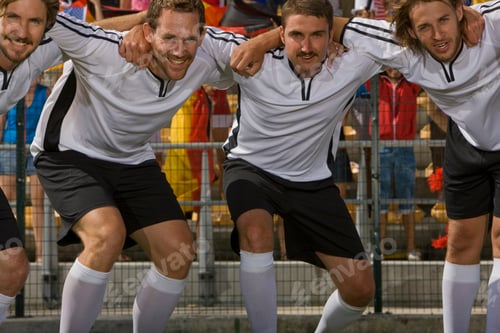 Preview: German Soccer Players In Huddle At Game In Cape Town, South Africa