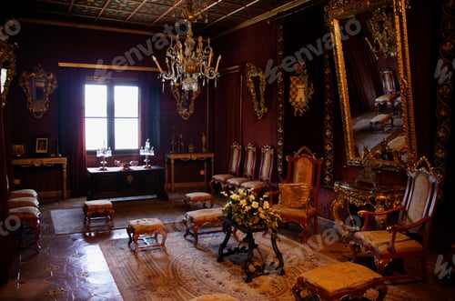 Preview: Living Room Of Archduke Ludwig Salvator, Real Cartuja De Valldemossa, Mallorca, Spain