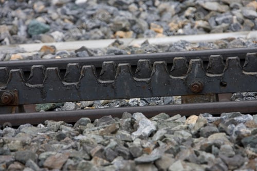Preview: Cogwheel Of The Cog Railroad To Gornercrest, Zermatt, Valais, Switzerland, Europe