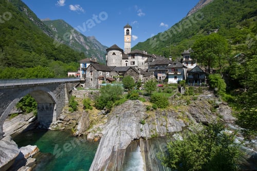 Preview: Lavertezzo Village, Valle Verzasca, Ticino, Switzerland