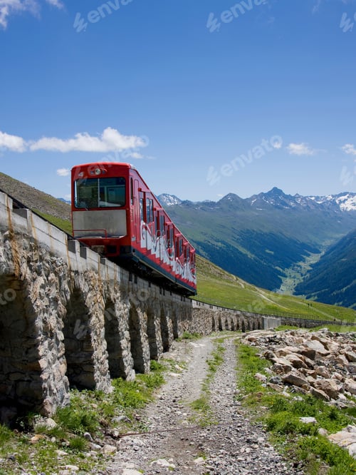 Preview: Parsennbahn In Summer, Davos, Grisons, Switzerland