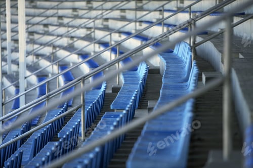 Preview: Detail View Of Empty Chairs In Stands