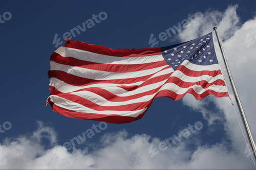 Preview: Low Angle View Of American Flag