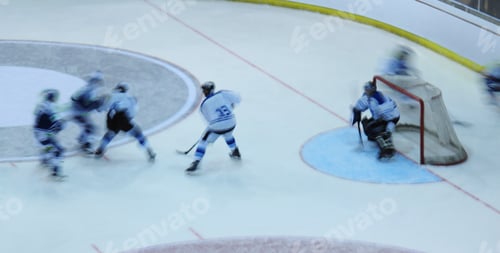 Preview: An Ice Hockey Match, Players Tackling