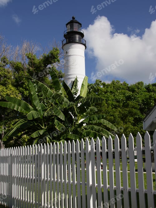 Preview: Fence And Lighthouse, Key West, Florida, United States