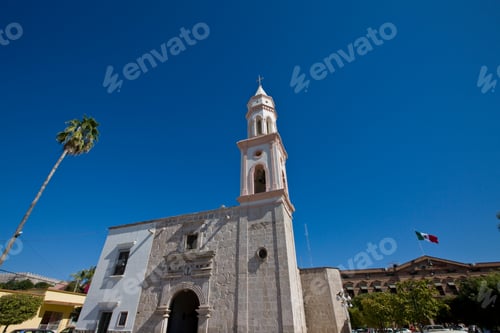 Preview: Exterior Of El Fuerte Church, El Fuerte, Sinaloa, Mexico