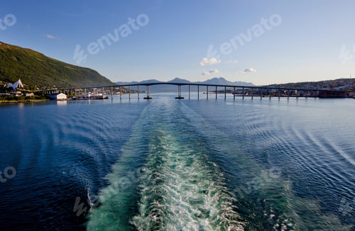 Preview: View To The The Tromso Bridge, Tromso, Troms, Norway