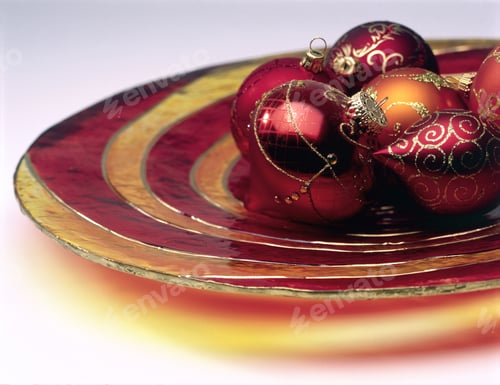 Preview: Still Life Of A Gold Christmas Decoration