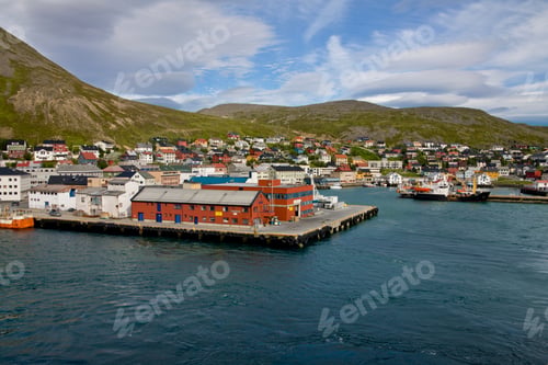 Preview: View To Honningsvag, Nordkapp, Norway