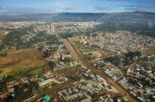 Preview: Aerial View Of Addis Ababa, Ethiopia, Africa
