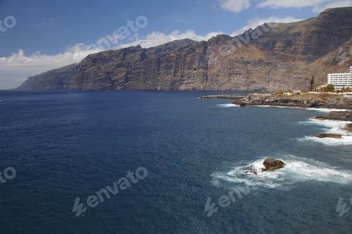 Preview: Los Gigantes Cliffs Along Water, Tenerife, Canary Islands, Spain