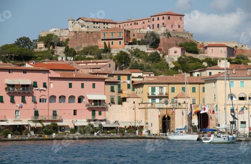 Preview: City Gate And Fort Of Portorraio, Elba, Tuscany Italy
