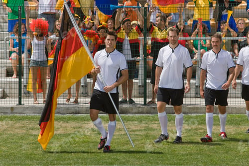 Preview: German Fans And German Soccer Players At Game In Cape Town, South Africa