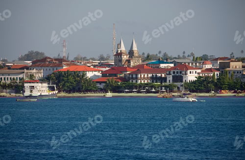 Preview: View To Stone Town, Part Of Zanzibar City, Zanzibar, Tanzania, Africa
