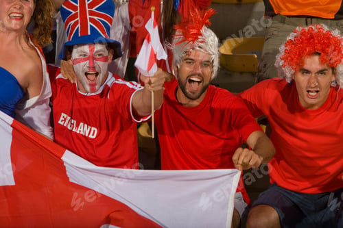 Preview: English Fans At Soccer Game In Cape Town, South Africa