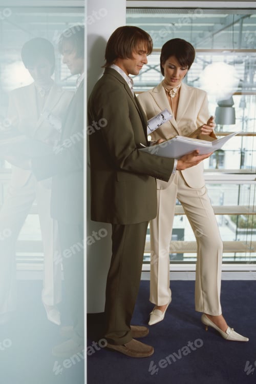 Preview: Male Agent And Exectuive In A Office