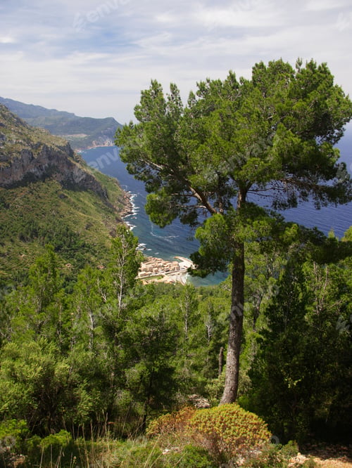 Preview: View To Coastline And Port De Valldemossa, Mallorca, Spain