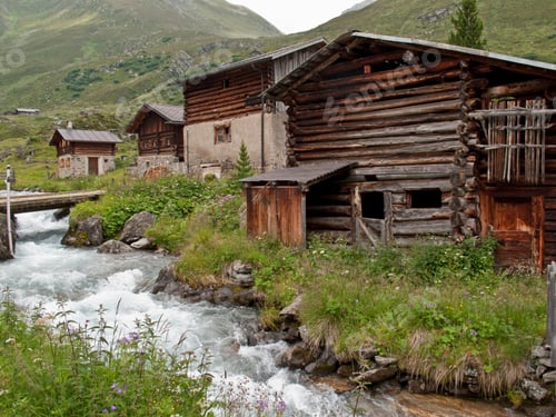 Preview: Stream At Dischmatal, Davos, Grisons, Switzerland