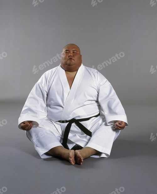 Preview: Portrait Of A Martial Arts Student Meditating