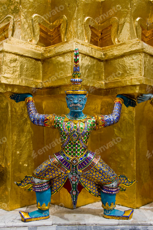 Preview: Statue Of Tot-Sakan At The Temple Of The Emerald Buddha, Wat Phra Kaew