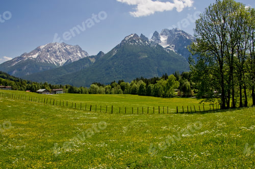 Preview: Hochkalter And Watzmann Mountains, Near Berchtesgaden, Bavaria, Germany