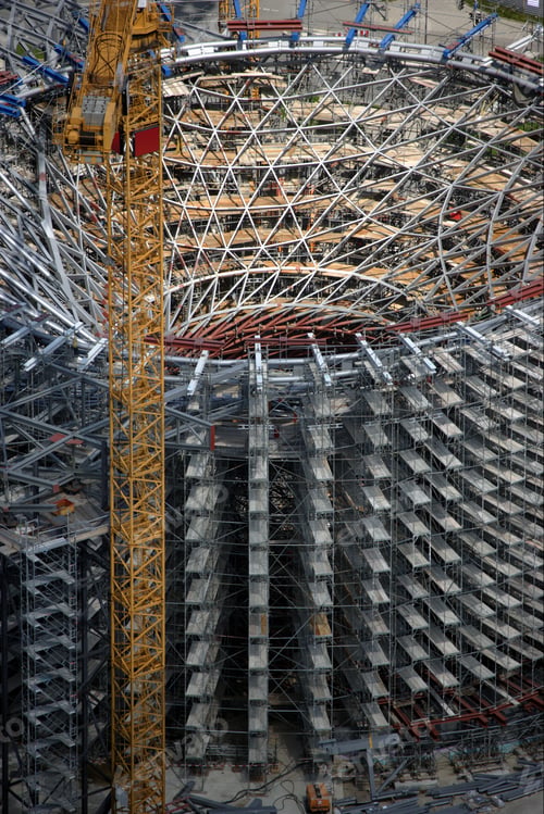 Preview: High Angle View Of Construction In Munich