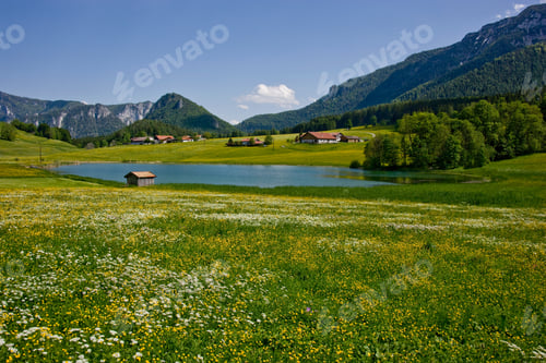 Preview: Alpine Landscape, Froschsee, Near Ruhpolding, Bavaria, Germany