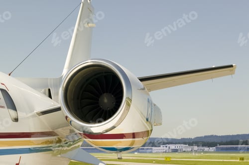 Preview: Close Up Of Airplane Engine