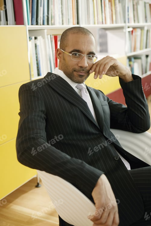 Preview: View Of A Businessman Posing For The Camera