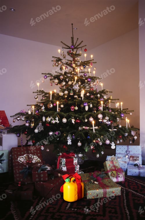 Preview: Gas Can With Bow Under Christmas Tree